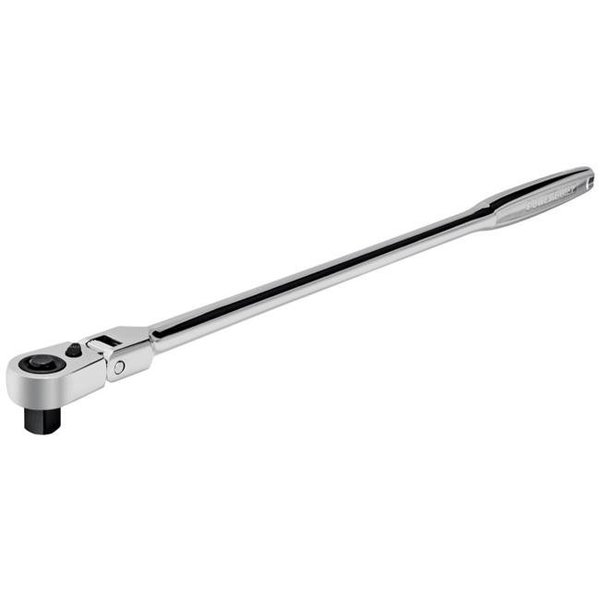 Alltrade Tools Powerbuilt 1/2in Dr X 17in Long Reach Flex-Head Pro Ratchet Handle - 649955 649955